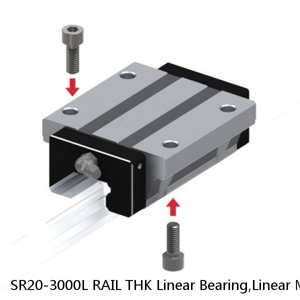 SR20-3000L RAIL THK Linear Bearing,Linear Motion Guides,Radial Type Caged Ball LM Guide (SSR),Radial Rail (SR) for SSR Blocks