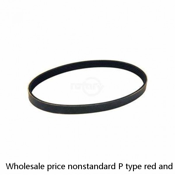 Wholesale price nonstandard P type red and black rubber groove belt #1 small image