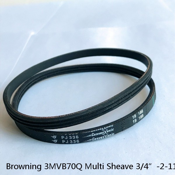 Browning 3MVB70Q Multi Sheave 3/4”-2-11/16"ID 3-Groove 7.35"OD A/B Belt USED #1 image