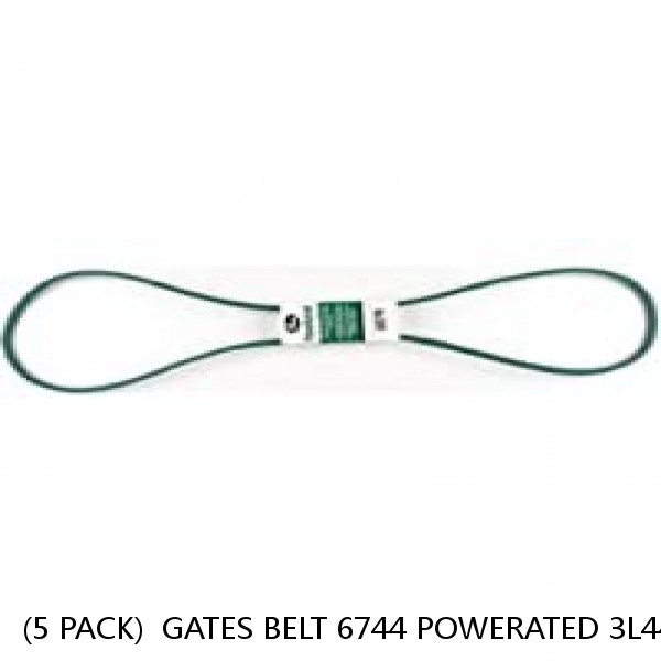 (5 PACK)  GATES BELT 6744 POWERATED 3L440K 3/8 X 44"  REPLACEMENT FLAT- V  #1 image